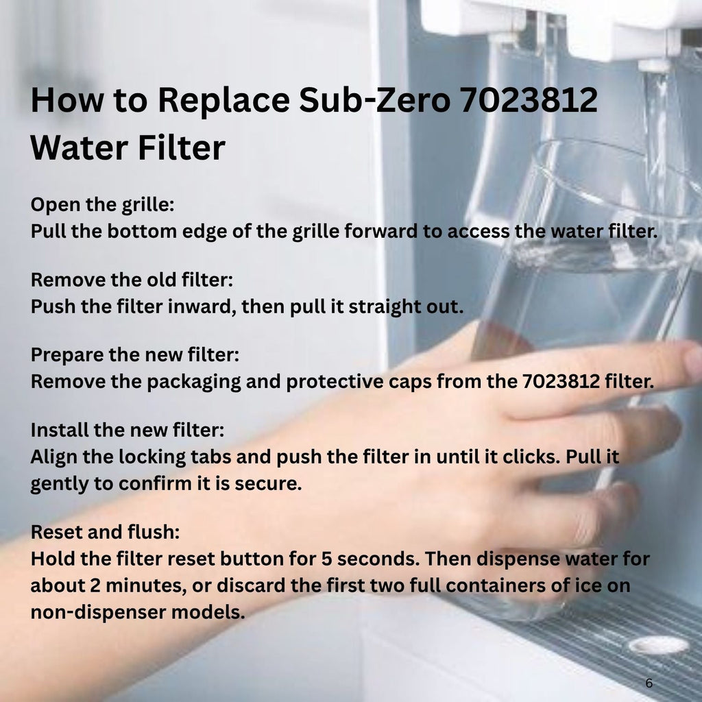 Sub Zero 7023812 Refrigerator Water Filter